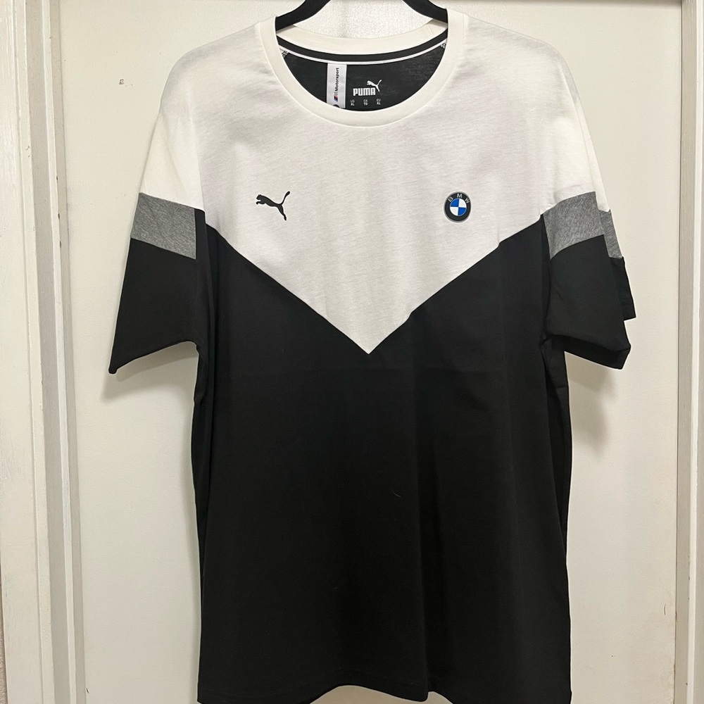 NWT Puma X BMW black and white shirt XL